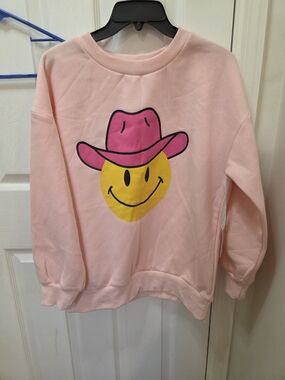 Katydid Pink Graphic Crewneck Sweatshirt